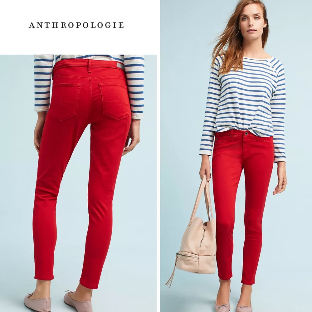 Anthropologie AG the Abbey jeans - red